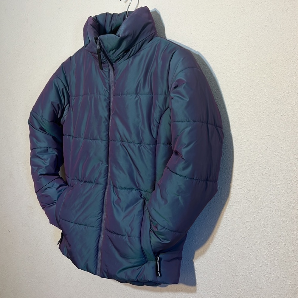 All In Motion Girls Purple Metallic Winter Snow Jacket Size XL 14/16 - Picture 5 of 16
